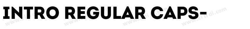 Intro Regular Caps字体转换